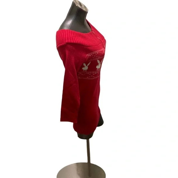 RARE PLAYBOY Dead Stock Vintage Sweater Dress Pink Y2K. - Picture 6 of 12